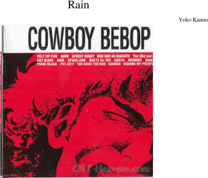 Free Png Download Cowboy Bebop Album Cover Png Images - Cowboy Bebop Soundtrack Vol 1 (850x725), Png Download