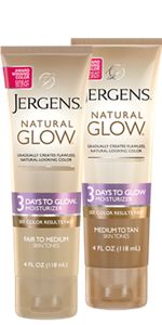 Oil-infused Moisturizer With Refreshing Coconut Oil - Jergens Natural Glow Body Moisturizer (150x300), Png Download