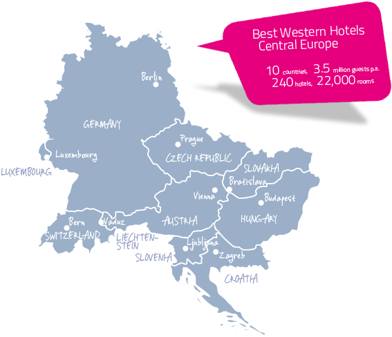 The Best Western Partner Assembly Brings Representatives - Traben Trarbach Map Germany (700x557), Png Download