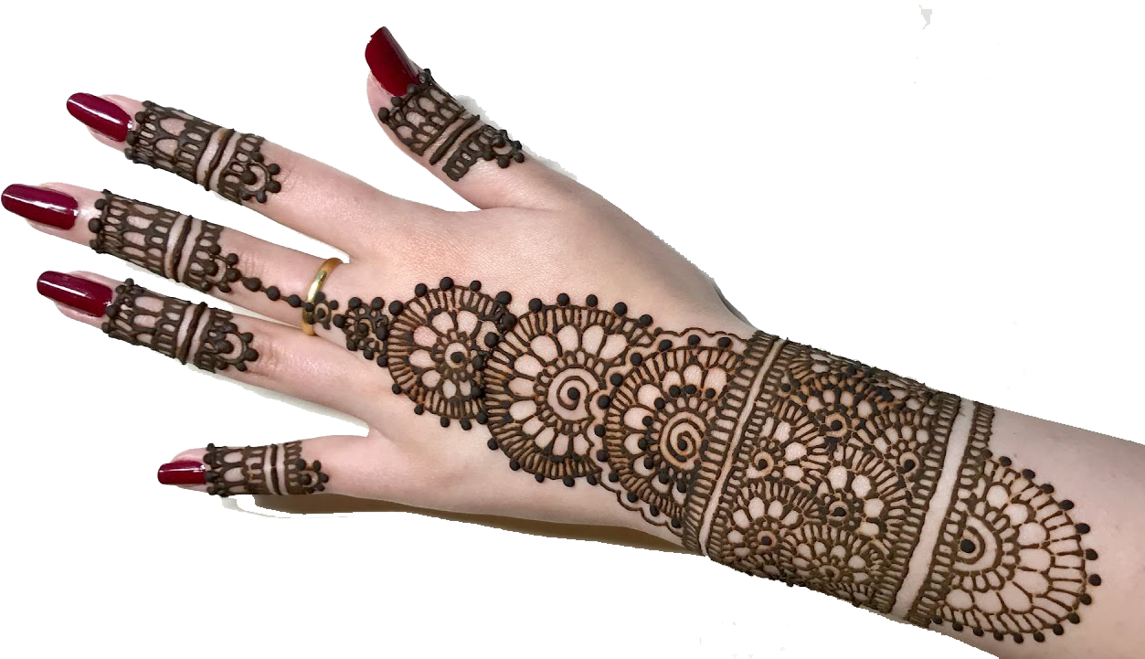 Drawing Of Mehndi Design (1280x720), Png Download