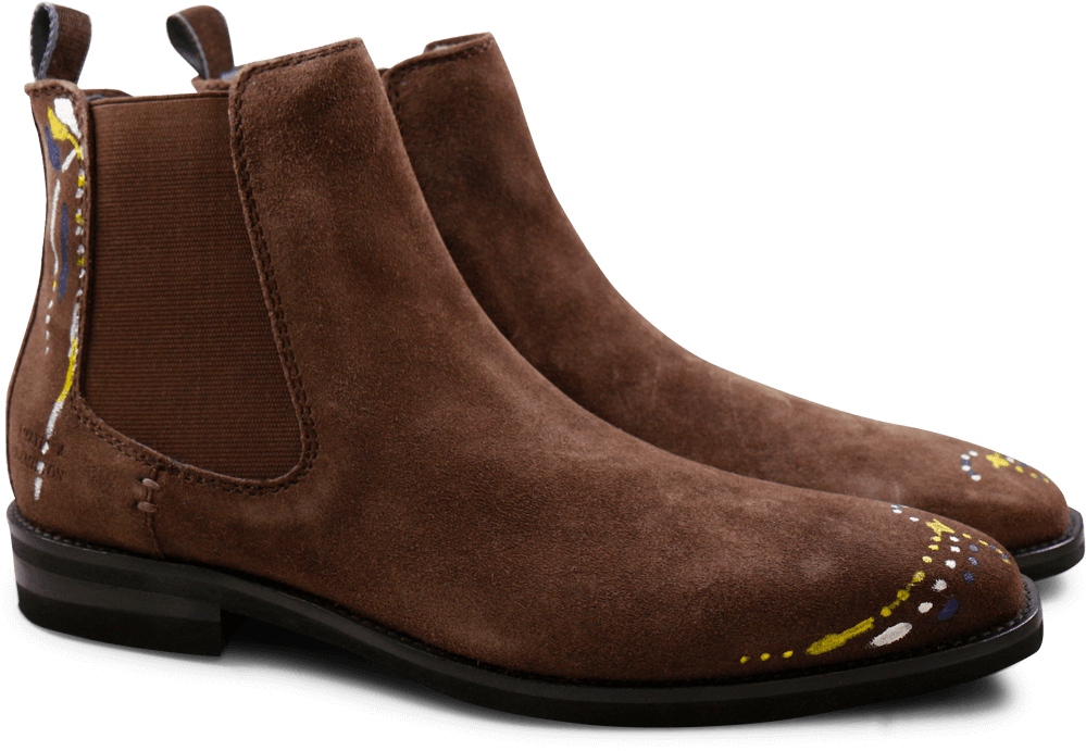 Ankle Boots Lance 5 Suede Coffee Color Drops Elastic - Work Red Wing Low Cut Steel Toe (1024x1024), Png Download