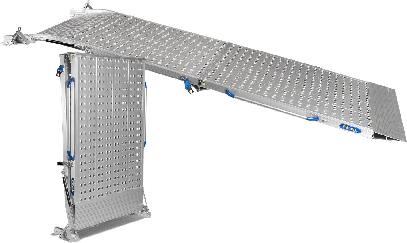 Heavy Duty 2-part Folding Van Ramps - Table (1370x848), Png Download