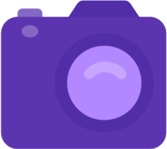 Camera Lens Clipart Purple - Purple Camera Icon (640x480), Png Download