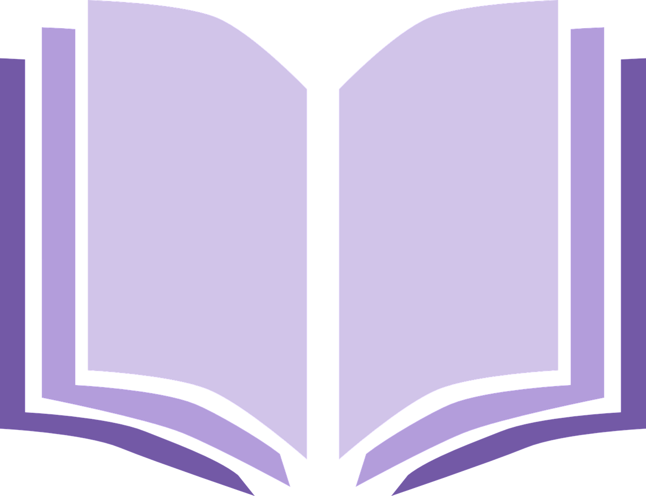 Clip Art Of Open Book In Purple - Logo De Libros Abiertos Png (1280x984), Png Download