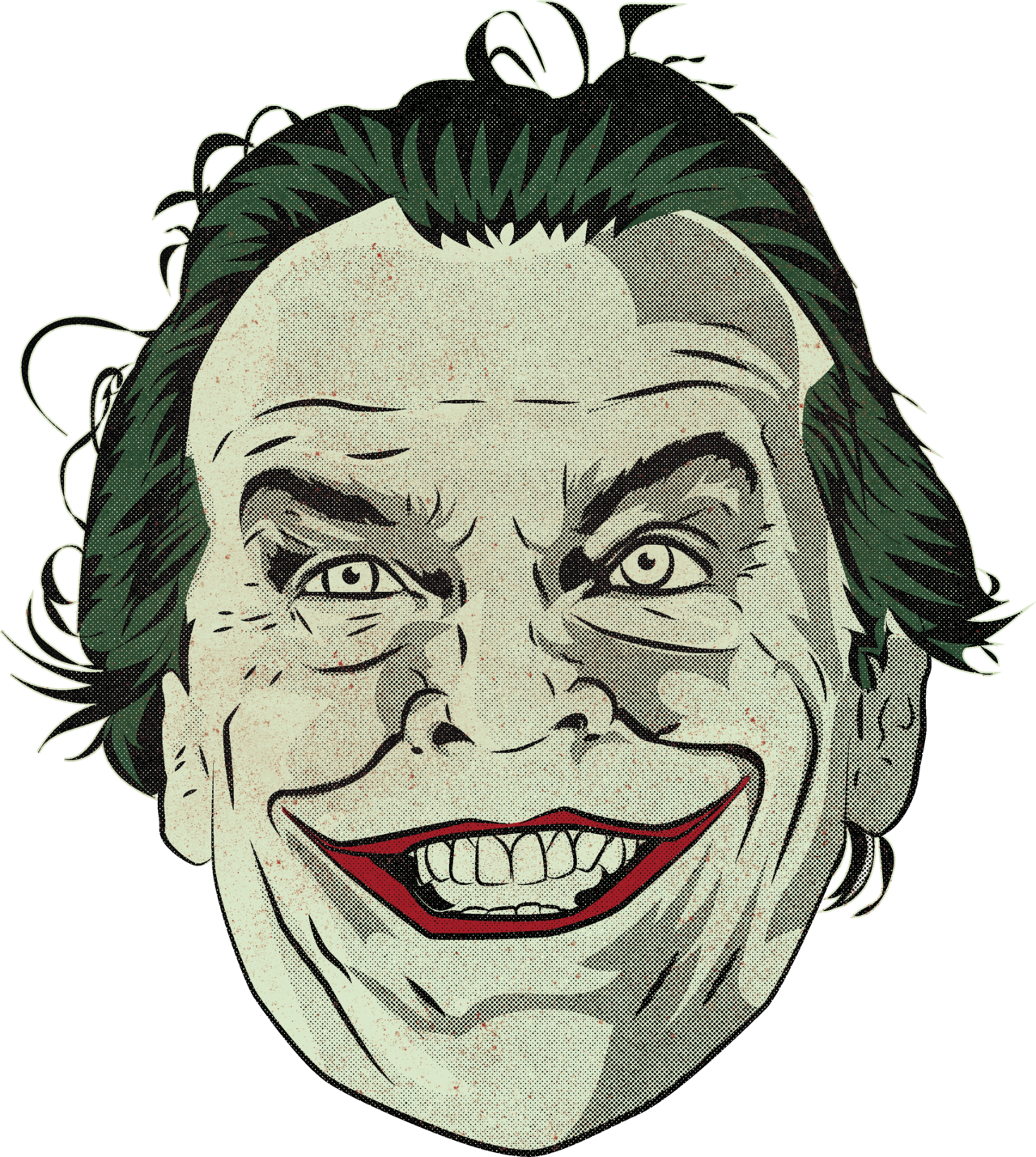 Joker Nicholson Sketch - Illustration (1280x1429), Png Download