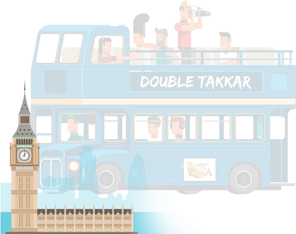 Double-bus - Double-decker Bus (640x500), Png Download