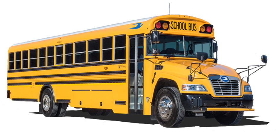 2020 Blue Bird Vision School 71p Gas Bus Florida Transportation (1000x495), Png Download