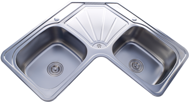 Prince Crystal Ss304 Grade - Kitchen Sink (827x387), Png Download
