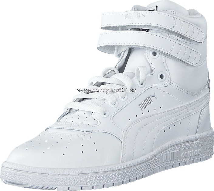 Promotions Leather Puma White White Women's Sky Ii - Puma Sko Vit (705x627), Png Download