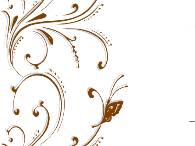 Butterfly Design Clipart Wedding - Frilly Design (640x480), Png Download