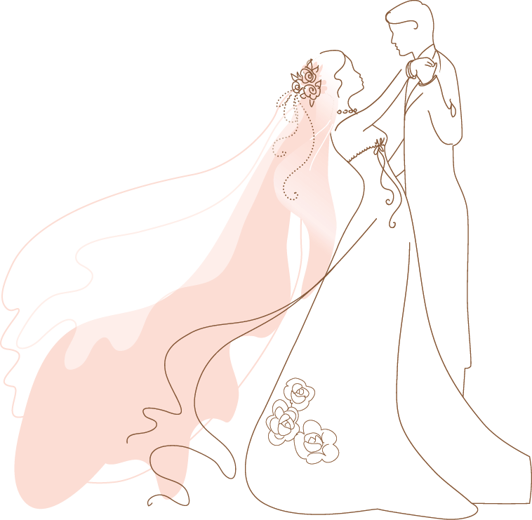 Embroidery Pattern Of Line Drawings Wedding From Ringtrueceremonies - Wedding Vector (758x741), Png Download