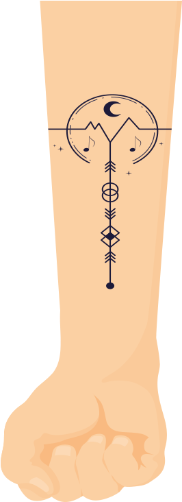 Tattoo Design Png Image - Illustration (1000x824), Png Download