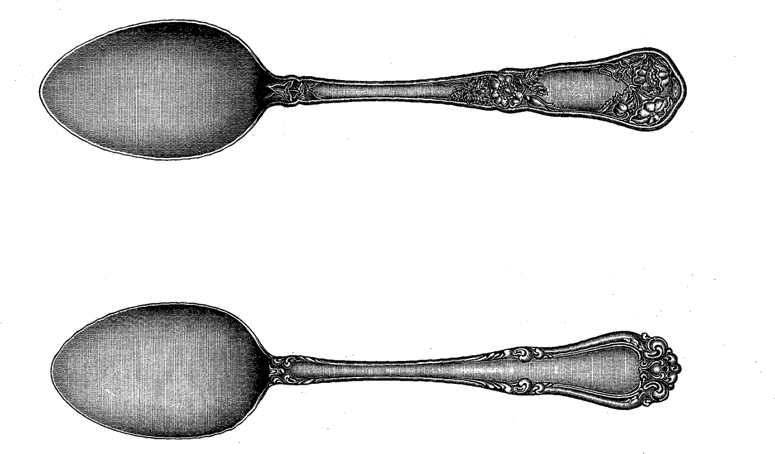 Digital Stamp Design Free Silverware Stamps Forks - Circle (1600x1091), Png Download