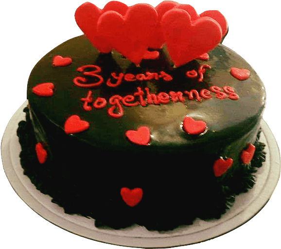 16649539 1839892849601194 6382128368619584384 N Grande - 7 Years Of Togetherness Cake (593x562), Png Download