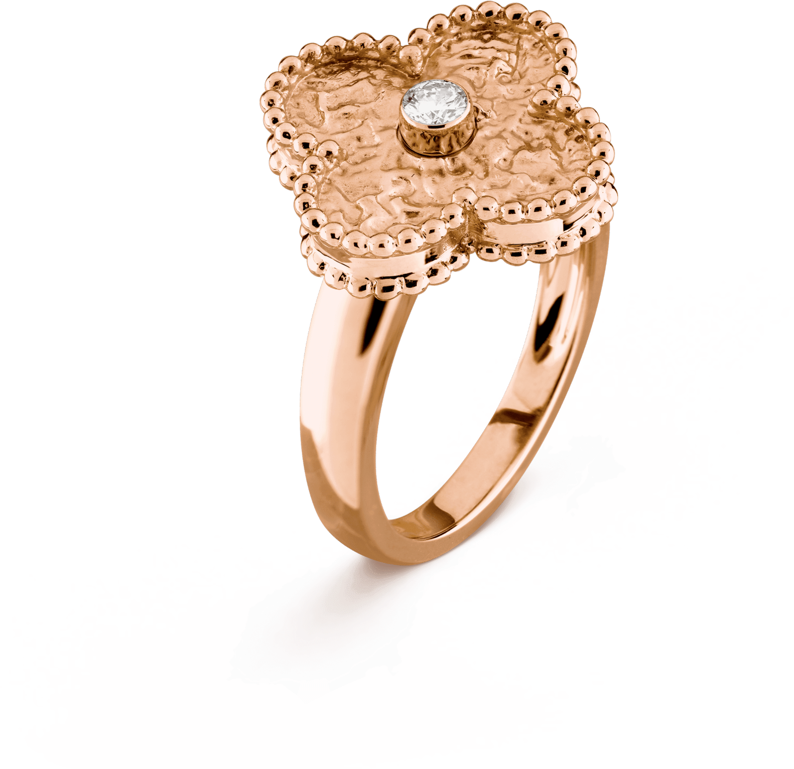 Vintage Alhambra Ring, - Van Cleef Vintage Alhambra Ring (2000x2000), Png Download