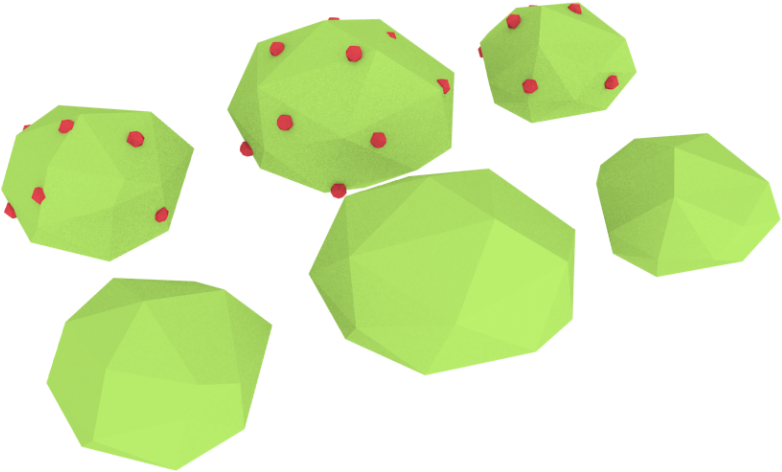 Low Poly Bushes 3d Model - Origami (920x517), Png Download