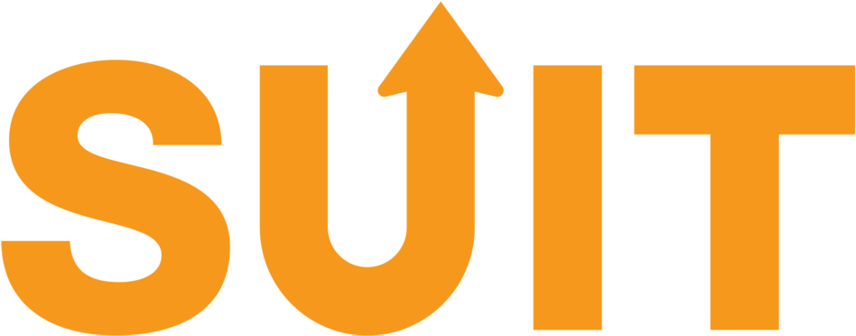 Suit Logo Orange (1000x393), Png Download