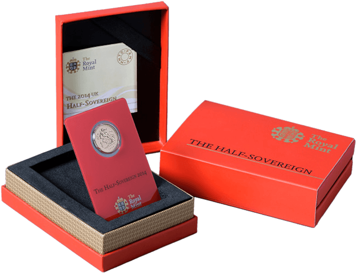 The Half Sovereign 2014 Gold Coin Struck In India - Royal Mint Gold Coins (696x696), Png Download