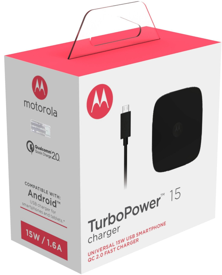 Motorola Turbopower 15 Mains Mobile Charger Micro-usb - Moto Turbo Charger 15 (1000x1000), Png Download
