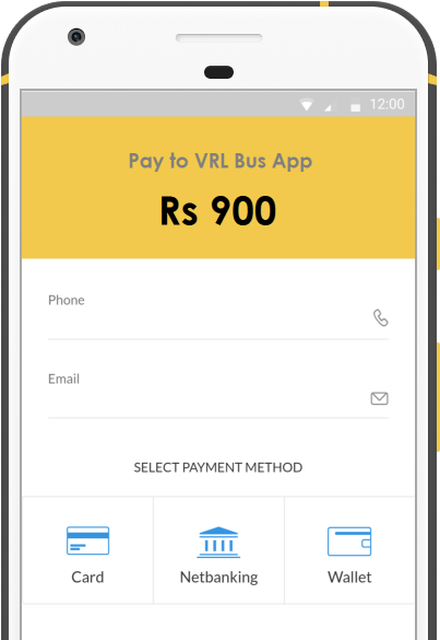 Vrl Travels Bus Booking App - Iphone (698x584), Png Download