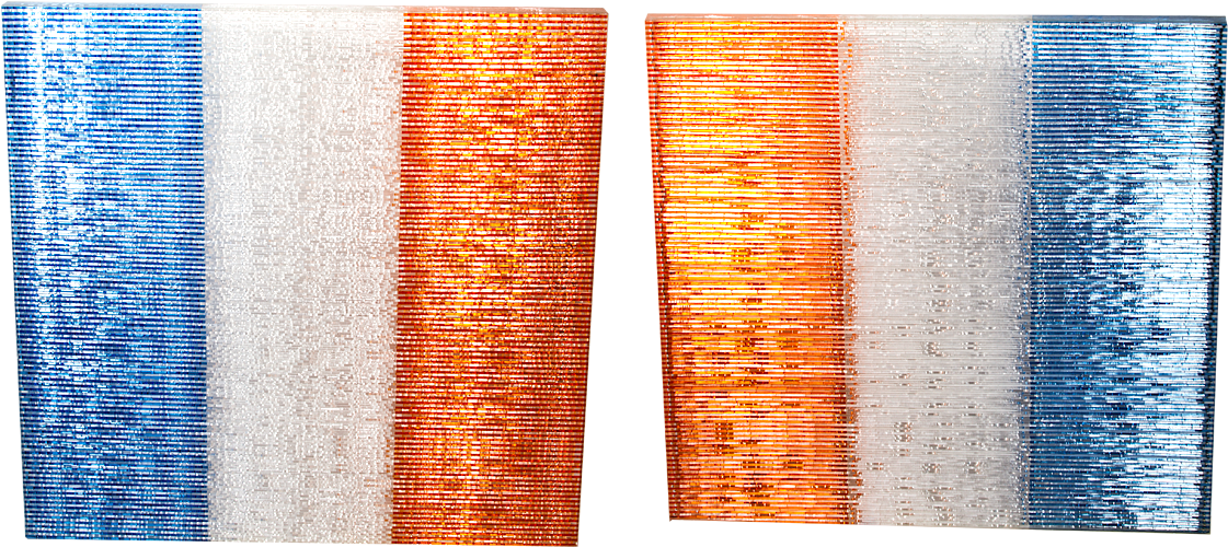 Persian Blue White Tangerine Orange - Art (1140x645), Png Download