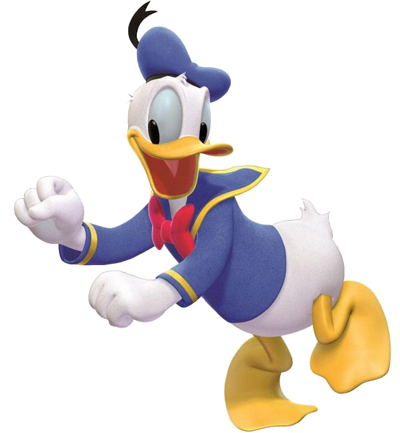 Donald Duck Dancing - Mickey Mouse Wall Stickers, 66 (583x650), Png Download