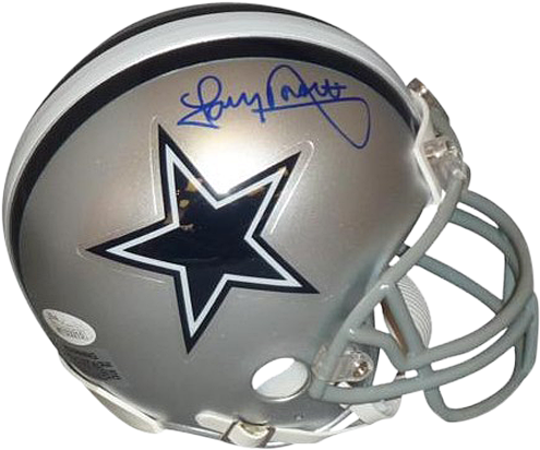 Signed Dak Prescott Mini Helmet - Silver Speed Jsa (500x500), Png Download