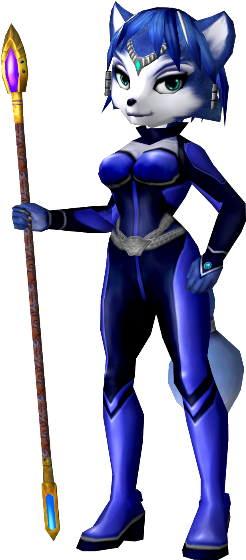 Krystal - Krystal Star Fox Png (255x563), Png Download