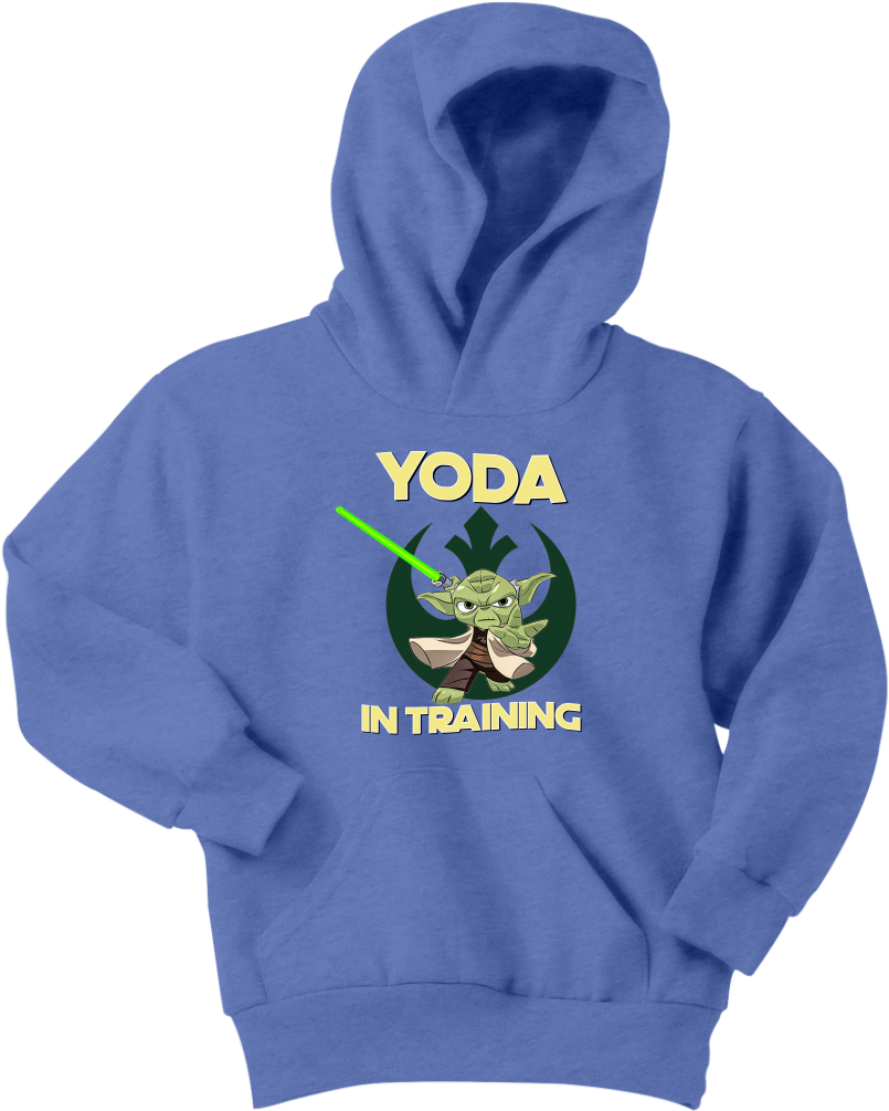Star Wars Yoda In Training Youth Hoodie - Ncaa Purdue Boilermakers Youth Hoodie, Medium, Athletic (1024x1024), Png Download