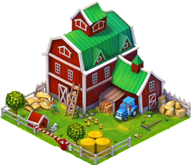Barn-0 - Township Şehir Ve Çiftlik (684x581), Png Download