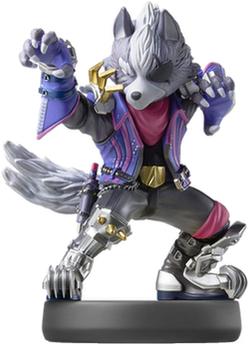 Amiibo Super Smash Bros Wolf (500x537), Png Download