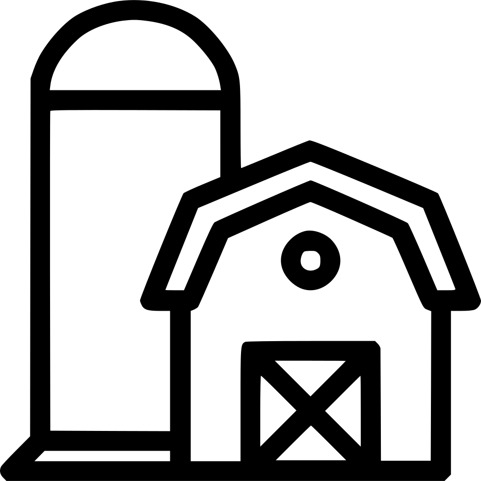 Barn Storage House Silo Comments - Barn And Silo Clipart (980x980), Png Download