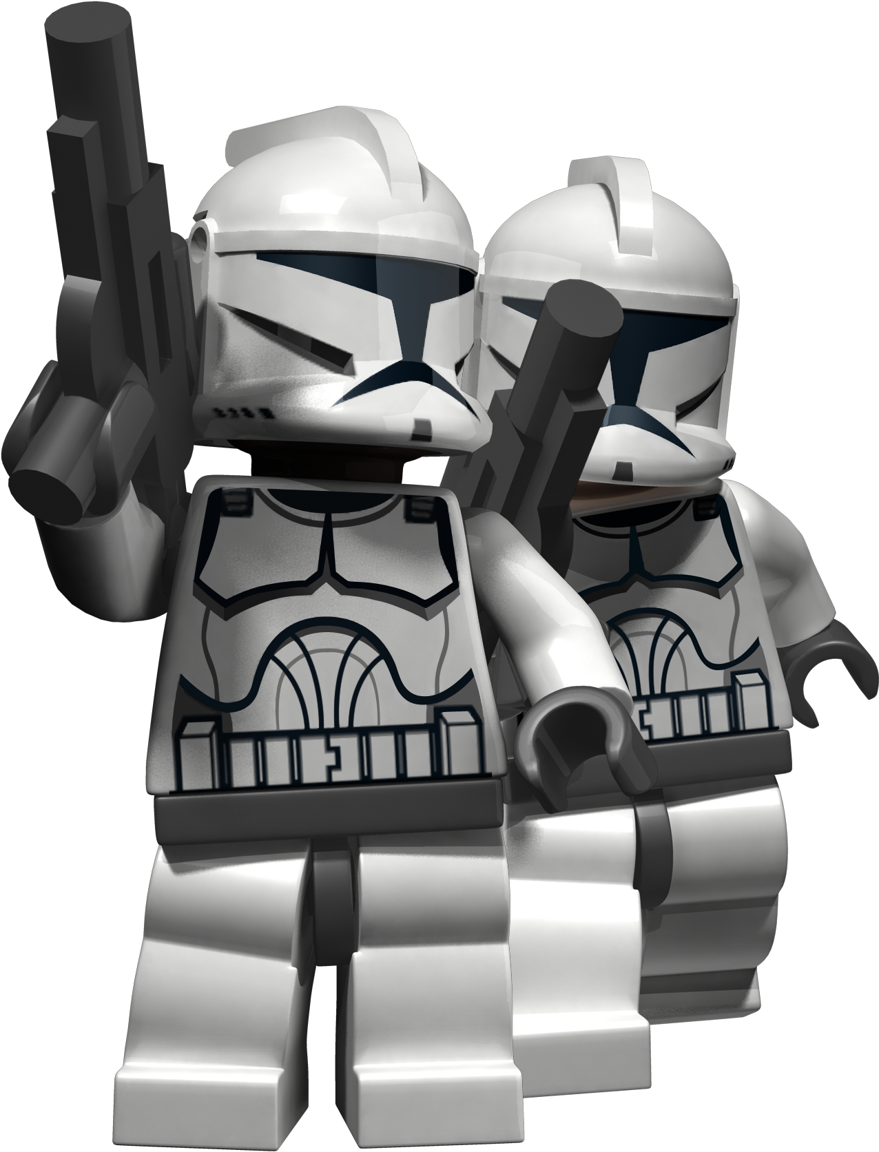 Star Wars Png - Lego Star Wars 3 Clone Trooper (1399x1806), Png Download