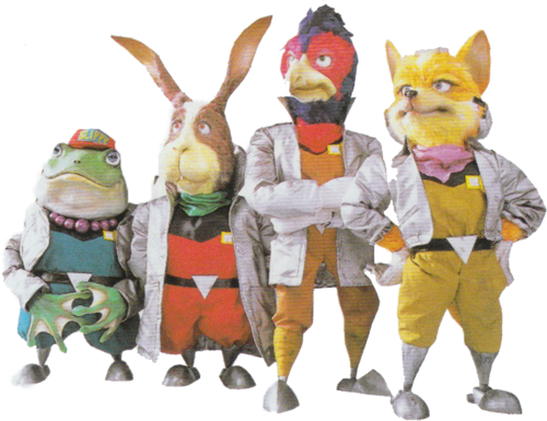While Fox Mccloud And His Team - Star Fox Snes Png (500x385), Png Download