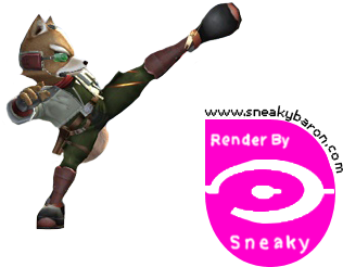 Starfox - Rendering (400x329), Png Download