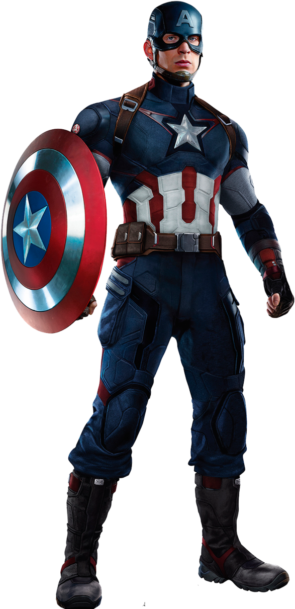 Clip Stock Transparent By Asthonx Superheros - Captain America Full Body (600x1230), Png Download
