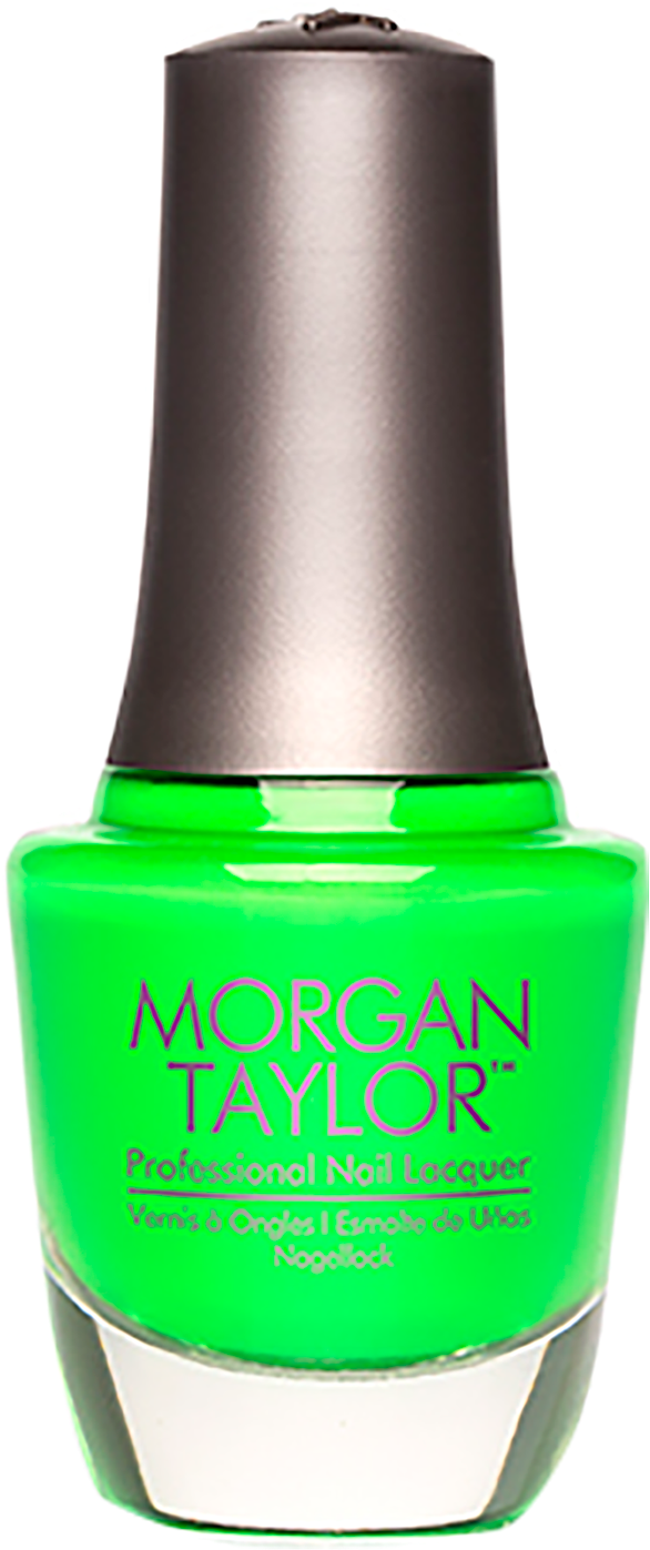 Neon Lights Collection - Morgan Taylor Nail Lacquer - Go For The Glow - .5 Oz (1600x1600), Png Download