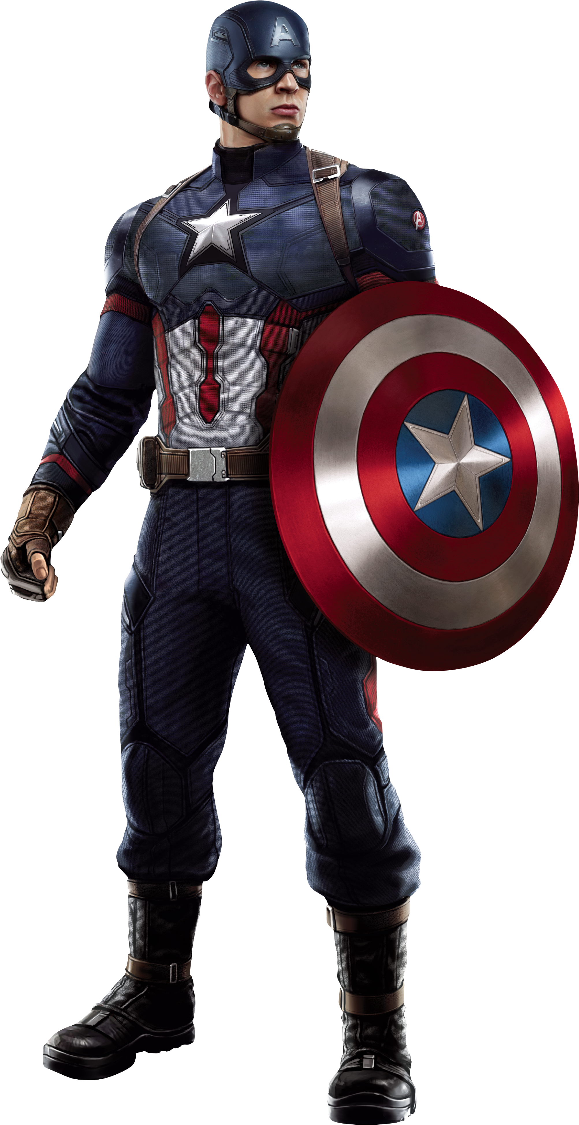 Captain America Png Clipart - Captain America With Iron Man Suit (2130x4000), Png Download