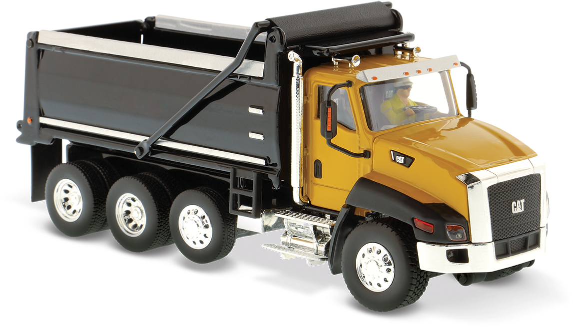 Ct660 Dump Truck - Caterpillar Ct660 Dump Truck In Red, Red - Diecast (1200x735), Png Download