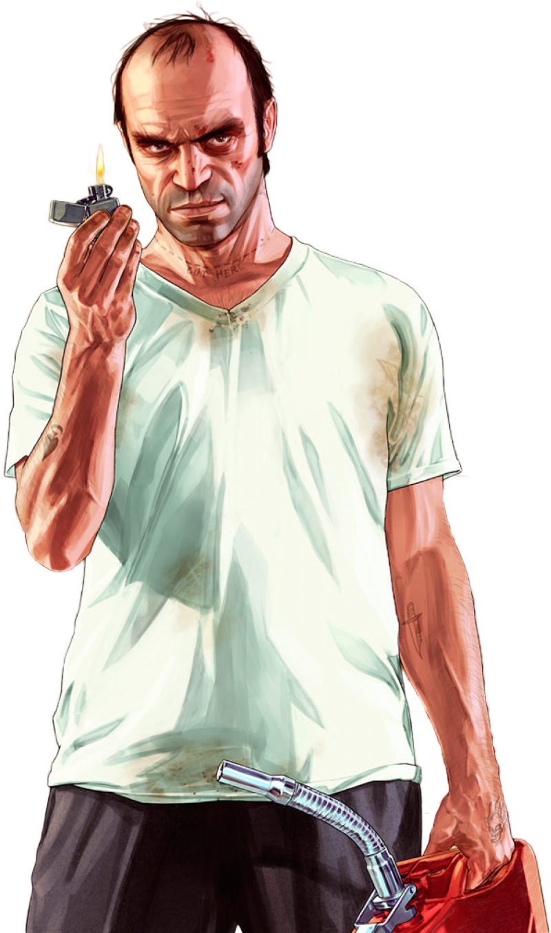 Trevor Render 3 By Ashish Kumar - Gta Png (800x1355), Png Download