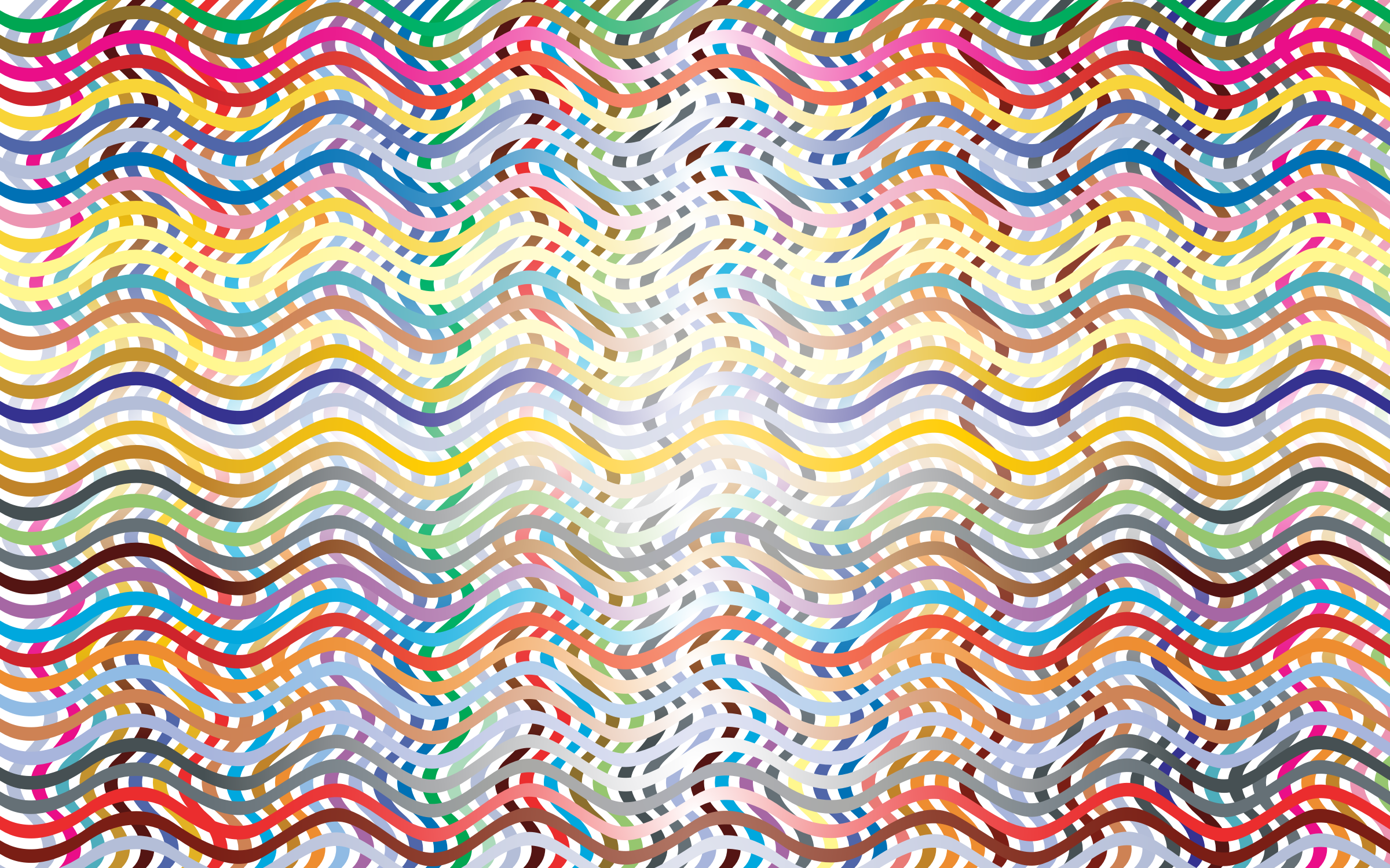 This Free Icons Png Design Of Wavy Lines Background (2400x1500), Png Download