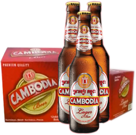 "cambodia" Beer 330ml Pint Bottle - Cambodia Beer (500x500), Png Download