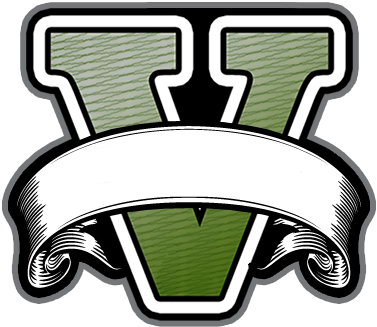 Gta 5 Blank Logos - Grand Theft Auto V [ps3 Game] (392x338), Png Download