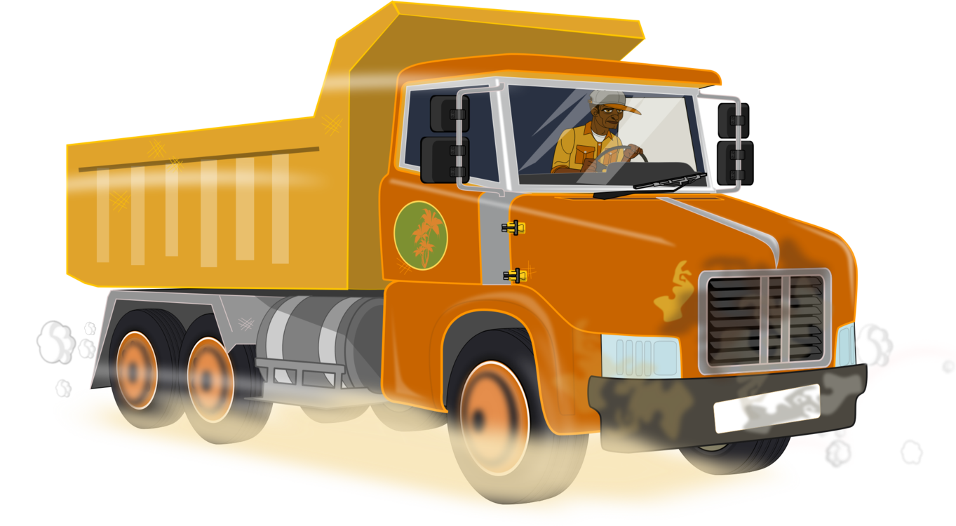 Commercial Vehicle Car Dump Truck Ab Volvo - Camion De Construccion Png (1363x750), Png Download