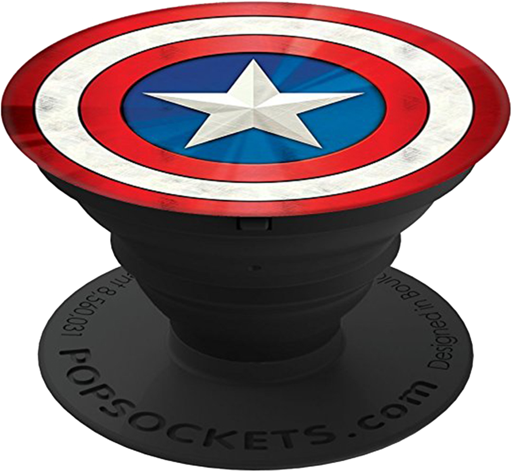 Captain America - Popsockets: Expanding Stand And Grip For Smartphones (600x600), Png Download