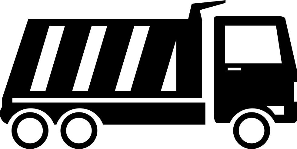 Dump Truck Variant Side View Comments - Dump Truck Icon Png (980x493), Png Download