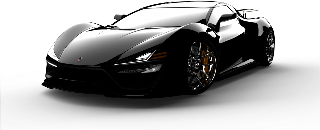 Black Ferrari Transparent - Supercars Transparent (1024x575), Png Download