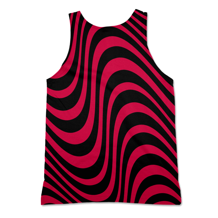 Wavy Lines Tank-top - Regata Com Estampa (700x700), Png Download