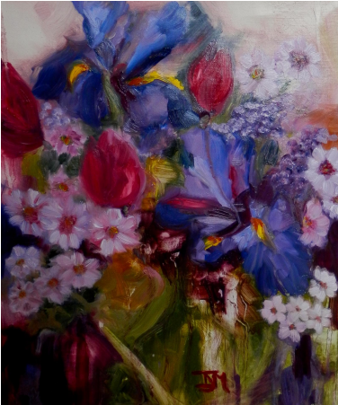 Izzy Miller Iris - Painting (550x450), Png Download