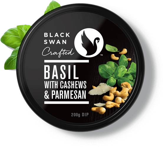 Basil, Cashew & Parmesan - Black Swan Avocado Dip (580x540), Png Download